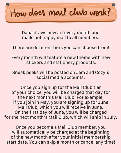 Stationery Mail Club: Cozy Art Collector Tier