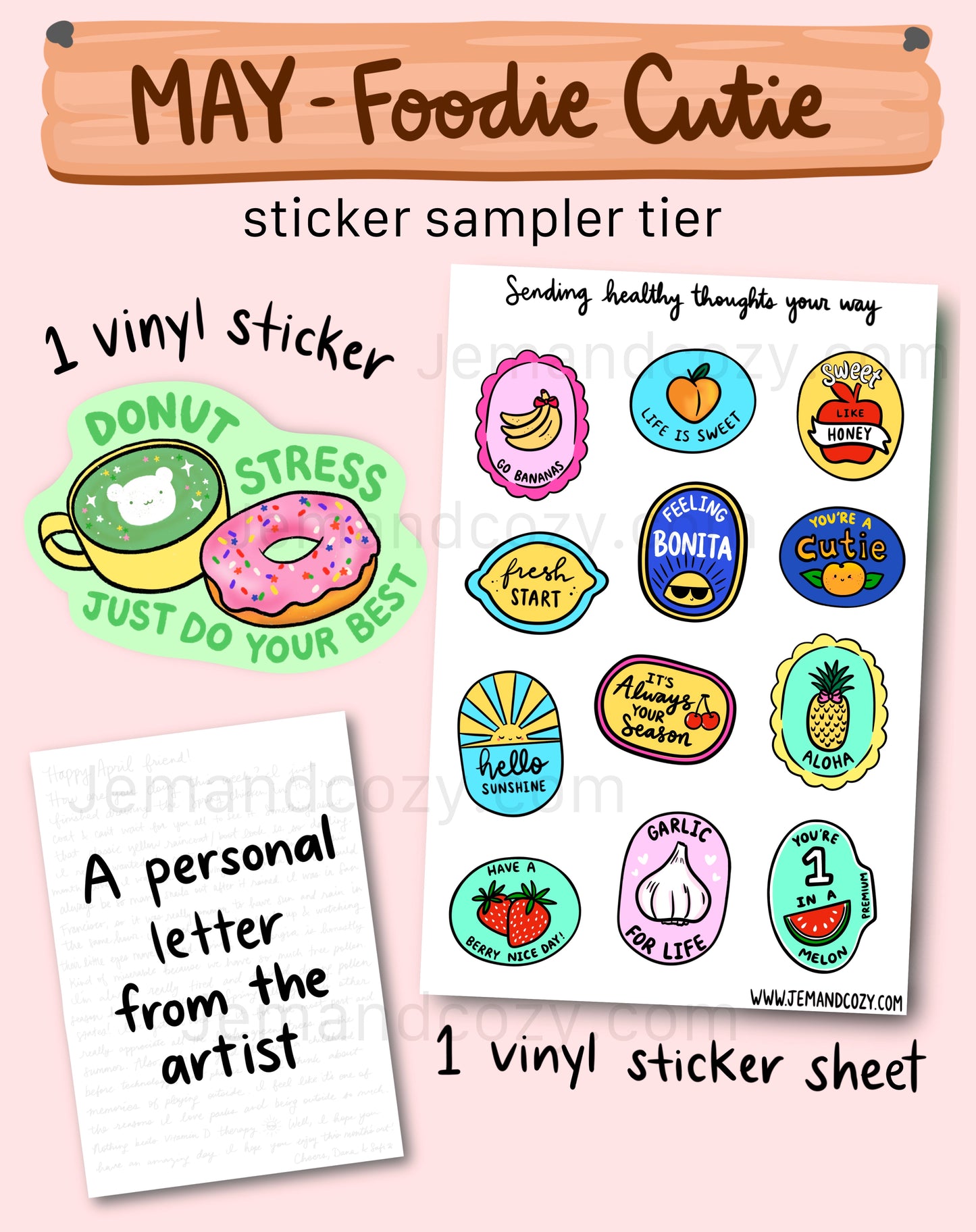 Stationery Mail Club: Sticker Sampler Tier