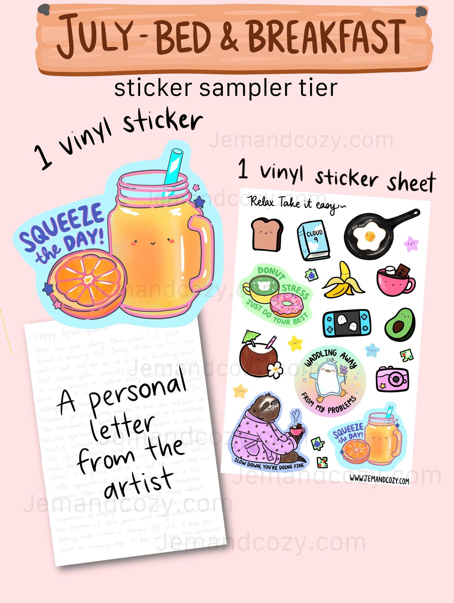 Stationery Mail Club: Sticker Sampler Tier
