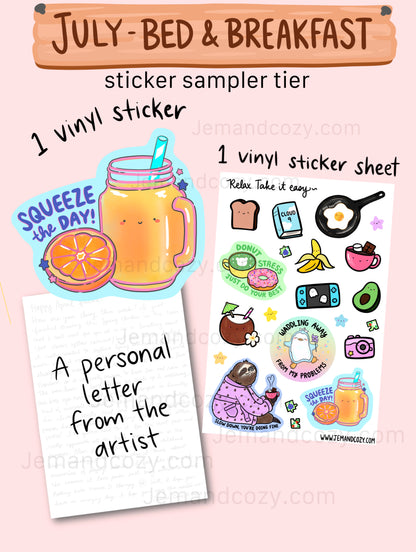Stationery Mail Club: Sticker Sampler Tier
