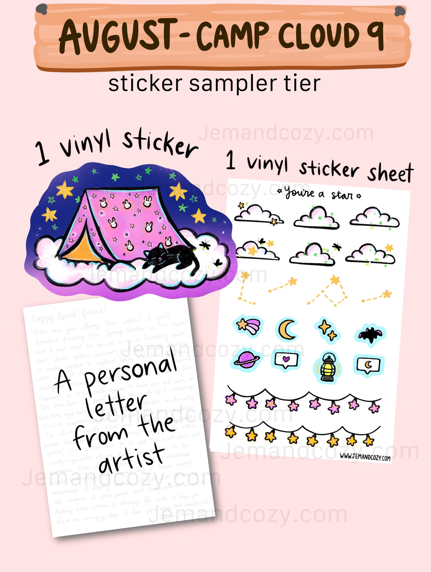 Stationery Mail Club: Sticker Sampler Tier