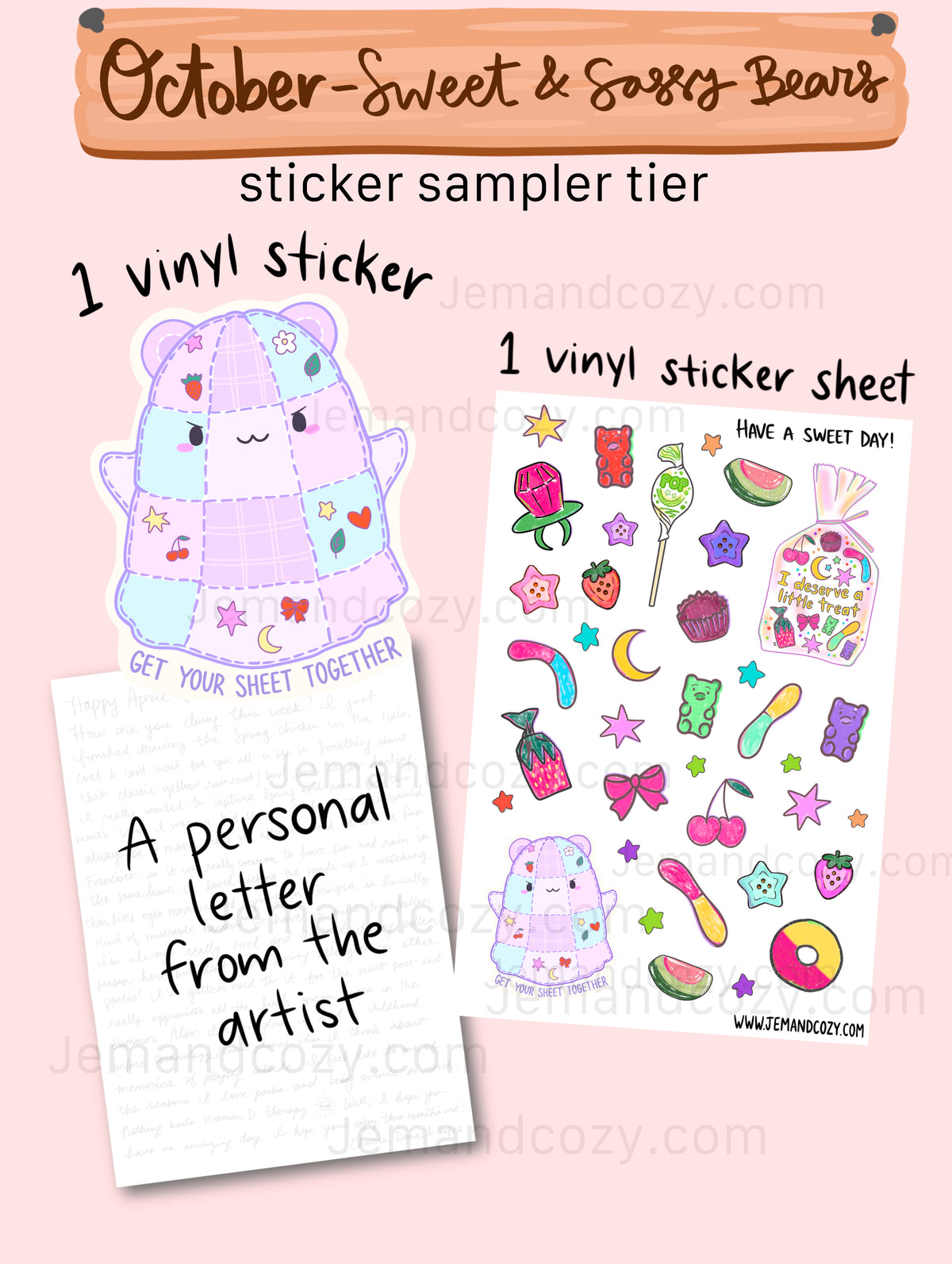 Stationery Mail Club: Sticker Sampler Tier