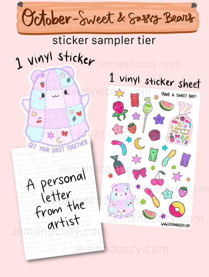 Stationery Mail Club: Sticker Sampler Tier
