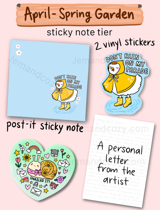 Stationery Mail Club: Sticky Note Tier