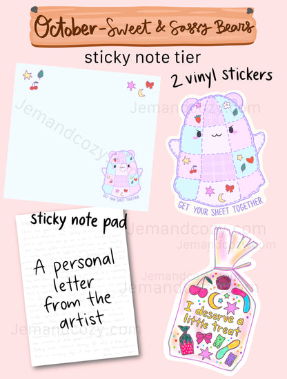 Stationery Mail Club: Sticky Note Tier