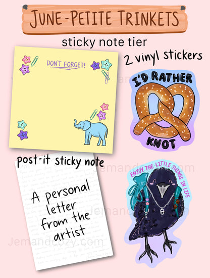 Stationery Mail Club: Sticky Note Tier