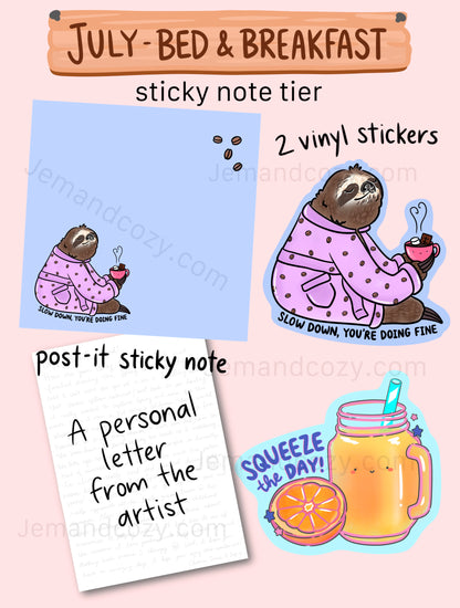 Stationery Mail Club: Sticky Note Tier