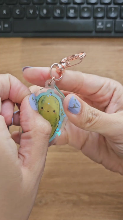 Emotional Support Pickle Keychain