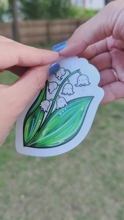 Lily of the Valley Rainbow Decal Suncatcher