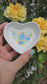 Booberry Hand painted Heart Trinket Tray