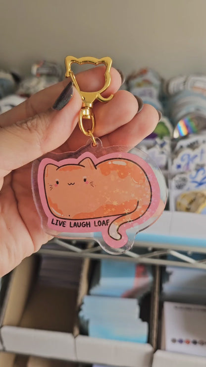 Live Laugh Loaf Keychain