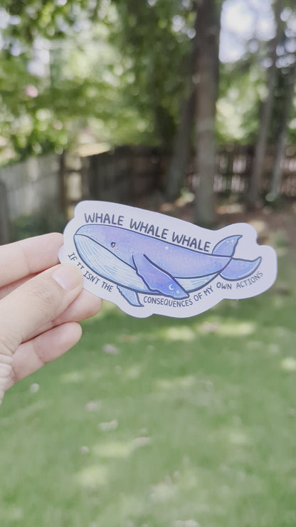 Whale Whale Whale Rainbow Decal Suncatcher