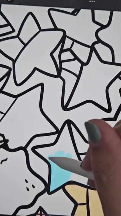 Lucky Wishing Star Jar Clear Vinyl Sticker