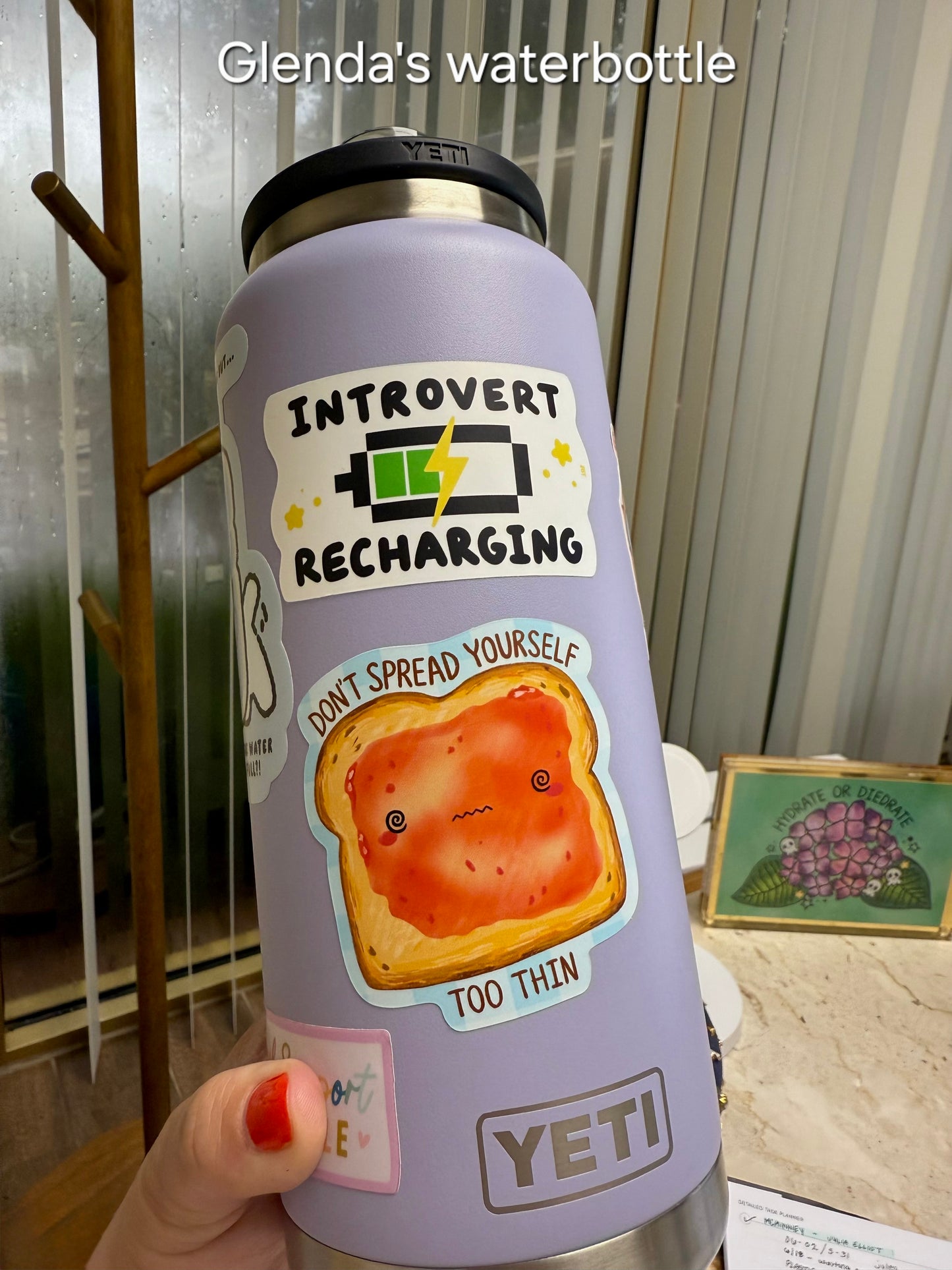 Don't Spread Yourself Too Thin Toast Vinyl Sticker