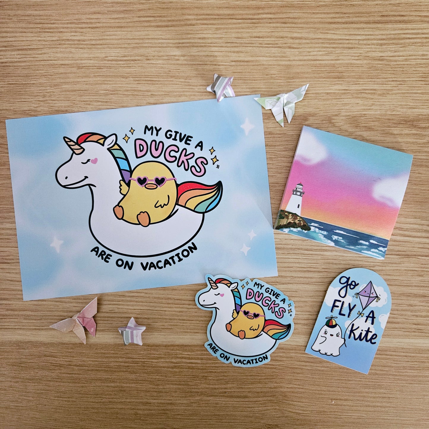 My Give a Ducks Are On Vacation Vinyl Sticker