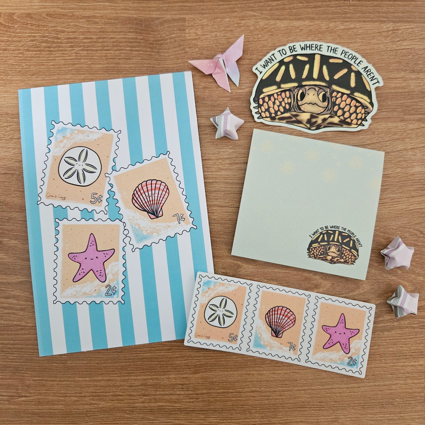 Salt Air Stamps Clear Vinyl Sticker