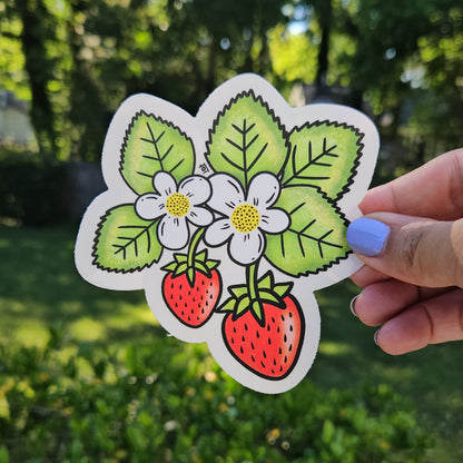 Baby Strawberries Rainbow Decal Suncatcher