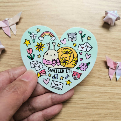 Snailit Snailed It! Vinyl Sticker – Jem and Cozy