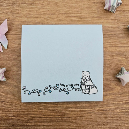 Beary Bright Ideas Sticky Notes (Please read description for Stationery Club members)