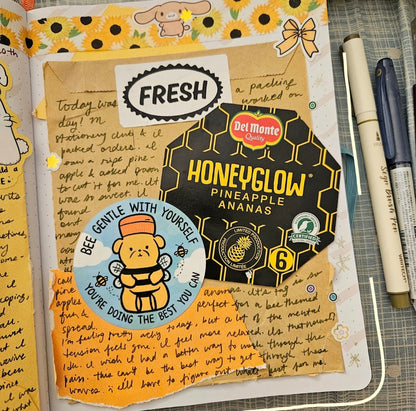 Bee Gentle With Yourself You're Doing The Best You Can Vinyl Sticker