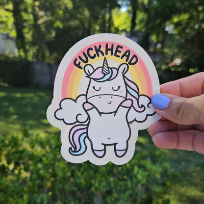 Fuckhead Rainbow Decal Suncatcher