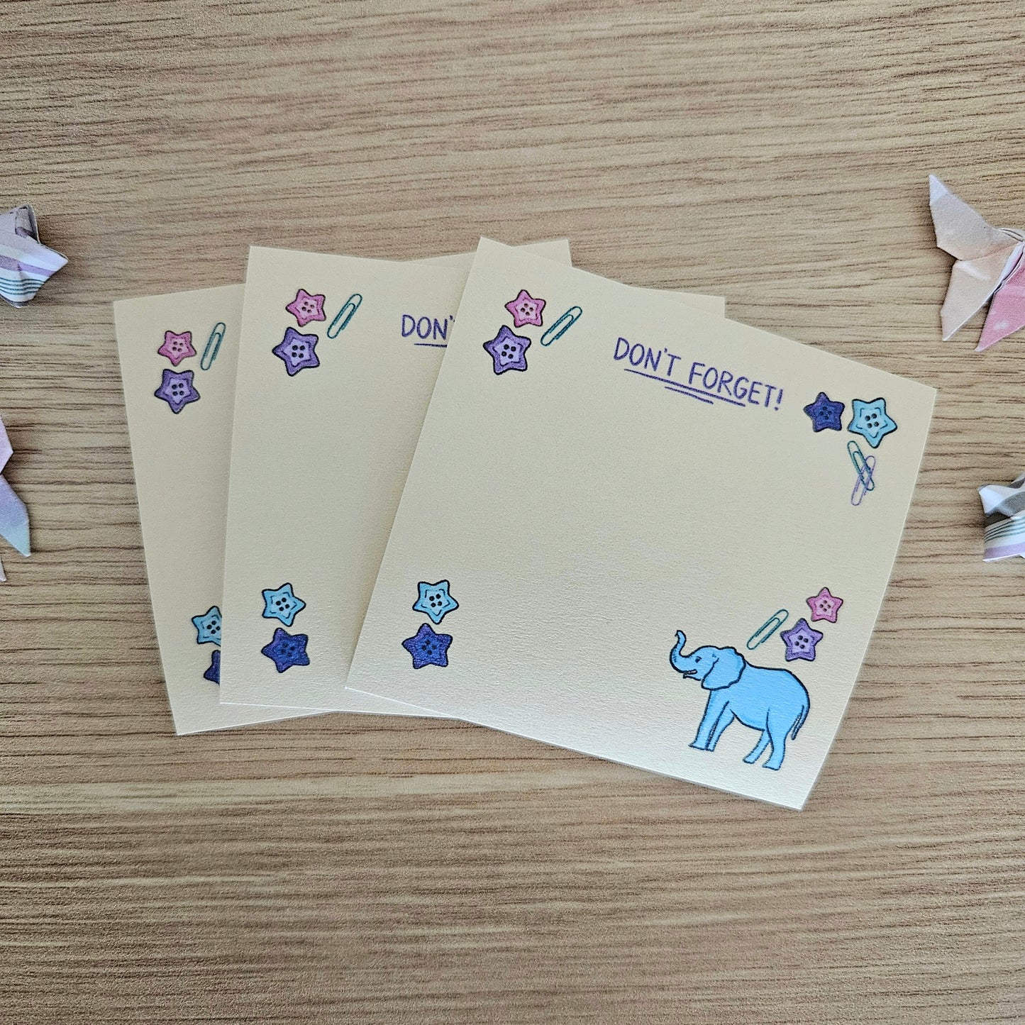 Don't Forget Elephant Sticky Notes