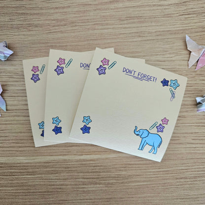Don't Forget Elephant Sticky Notes