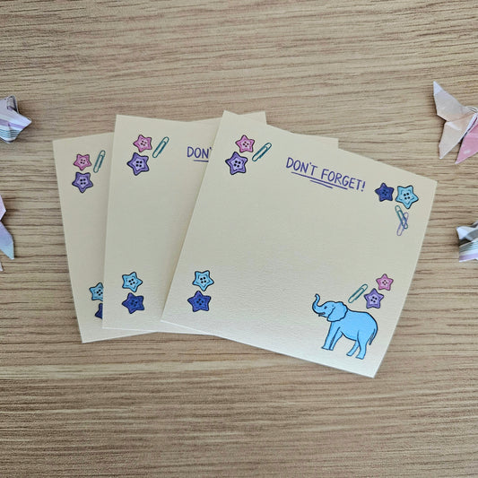 Don't Forget Elephant Sticky Notes
