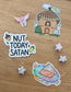 Nut Today Satan Acorns Vinyl Sticker