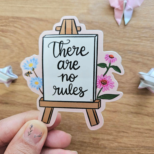 There Are No Rules Vinyl Sticker