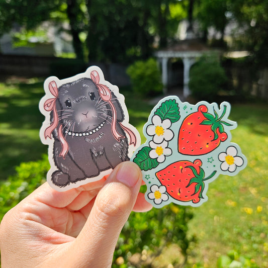 Strawbearies Vinyl  Sticker