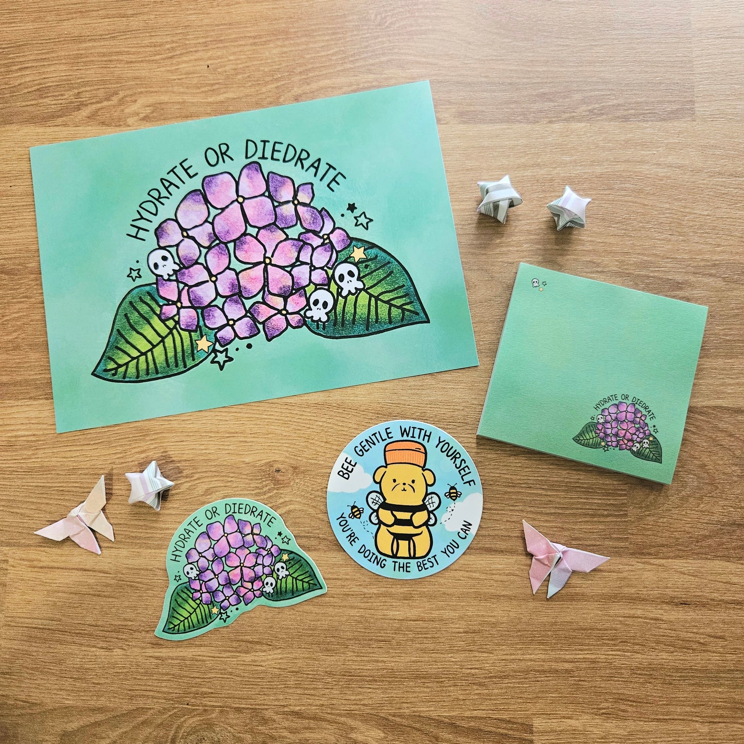 Hydrate or Diedrate Hydrangea Vinyl Sticker