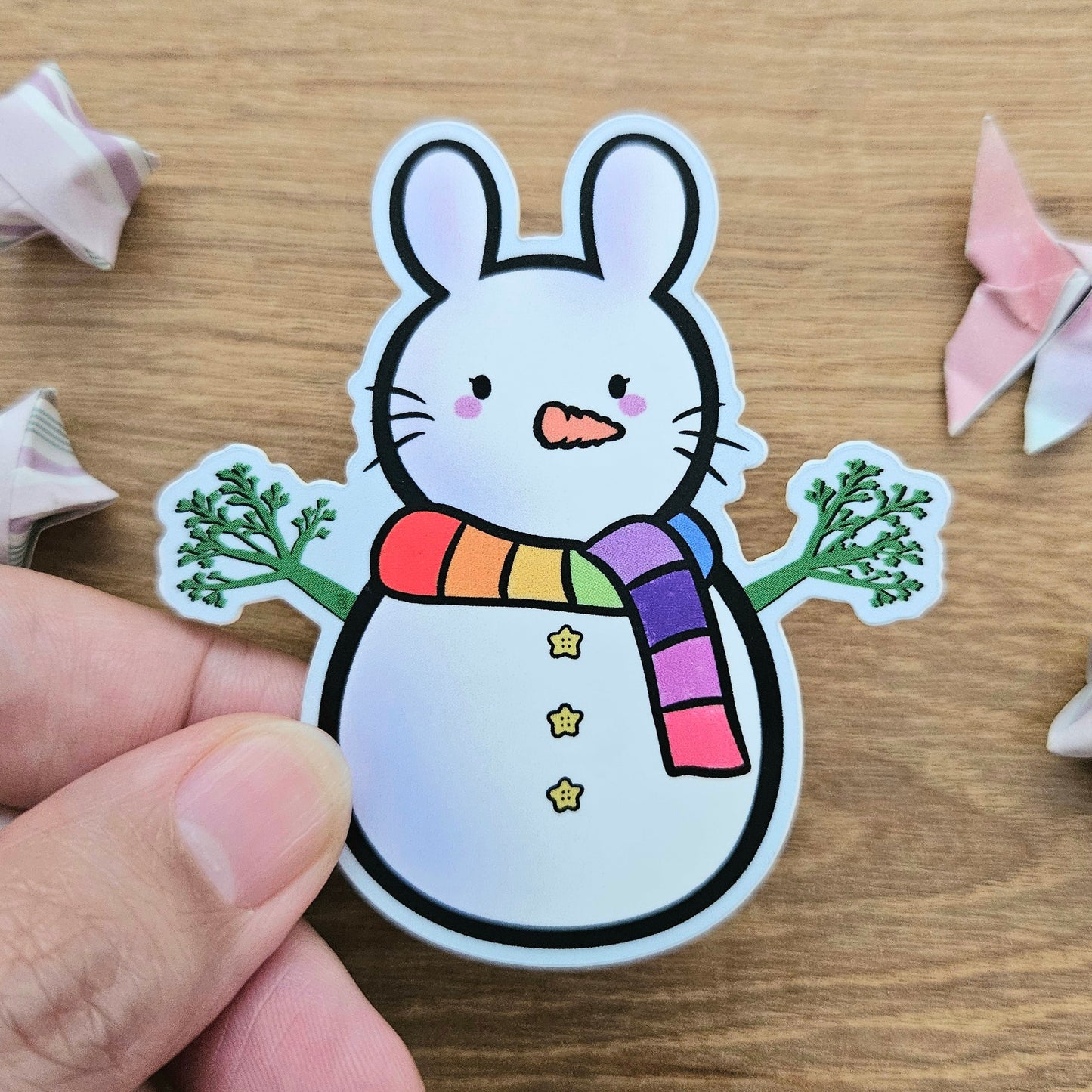 Snow Bunny Vinyl Sticker (January freebie sticker of the month)