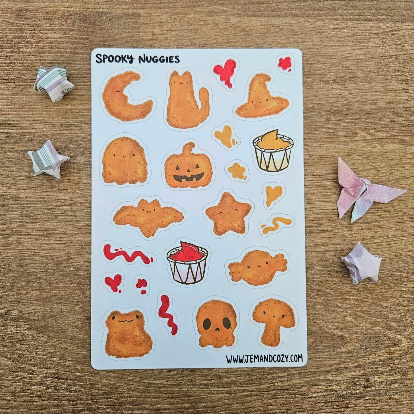 Spooky Nuggies Vinyl Sticker Sheet (4x6")