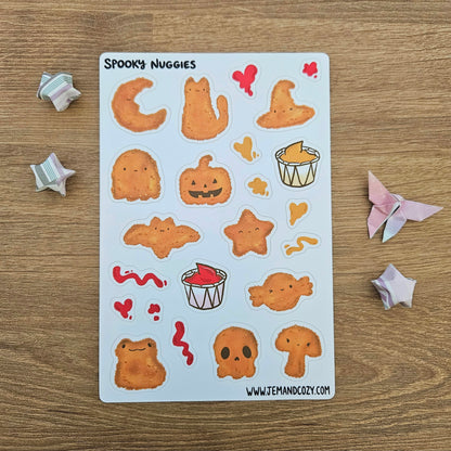 Spooky Nuggies Vinyl Sticker Sheet (4x6")