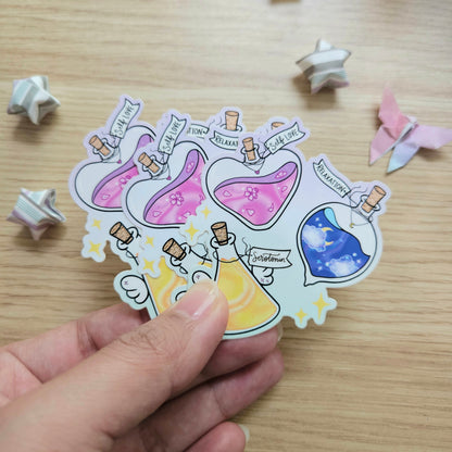 Wellness Potions Glossy Vinyl Sticker