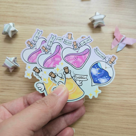 Wellness Potions Glossy Vinyl Sticker