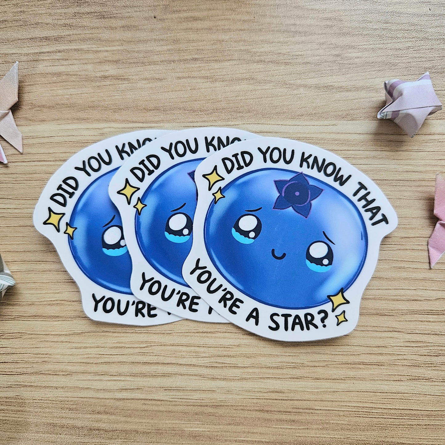 Did You Know That You're a Star? Blueberry Vinyl Sticker