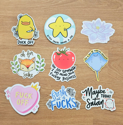 Snarky Sticker BUNDLE (Set of 9)