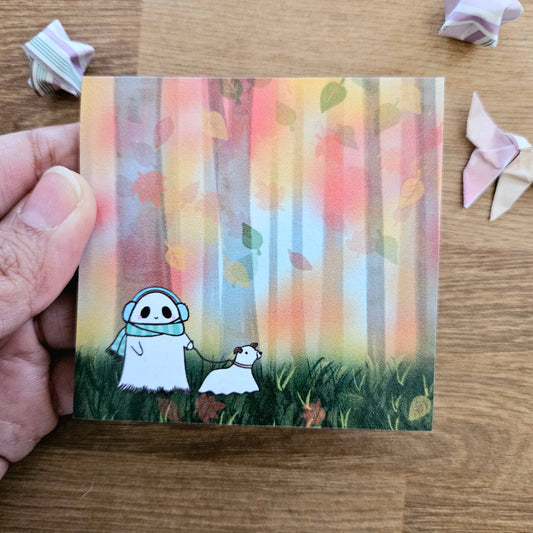 Autumn Walkies Sticky Notes