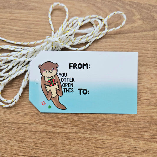 You Otter Open This Gift Tags (Set of 8)
