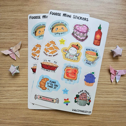 Foodie Vinyl Sticker Sheet (4x6")