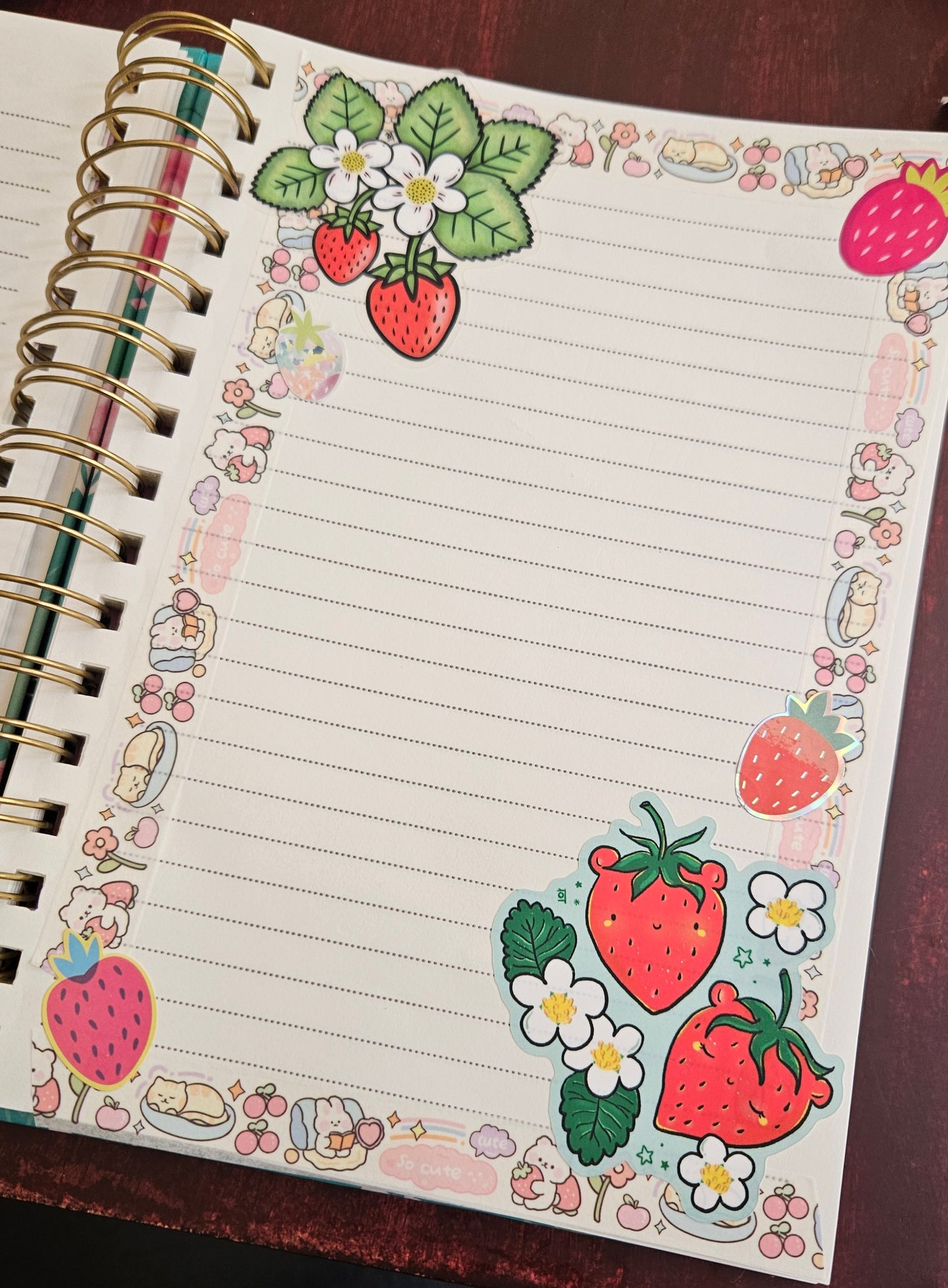 Strawbearies Vinyl  Sticker