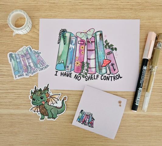 I Have No Shelf Control Books Art Print(5x7")