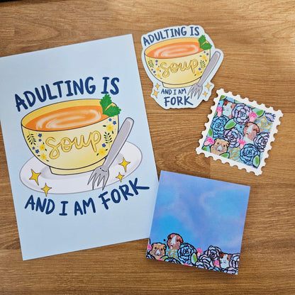 Guinea Pig Garden Stamp Acrylic Vinyl Sticker