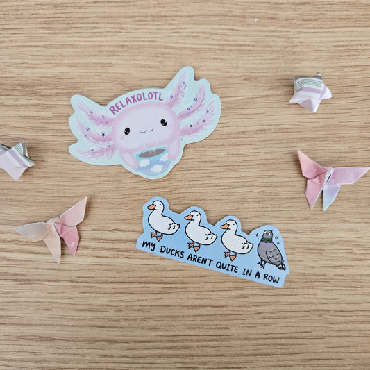 My Ducks Aren't Quite in a Row Vinyl Sticker