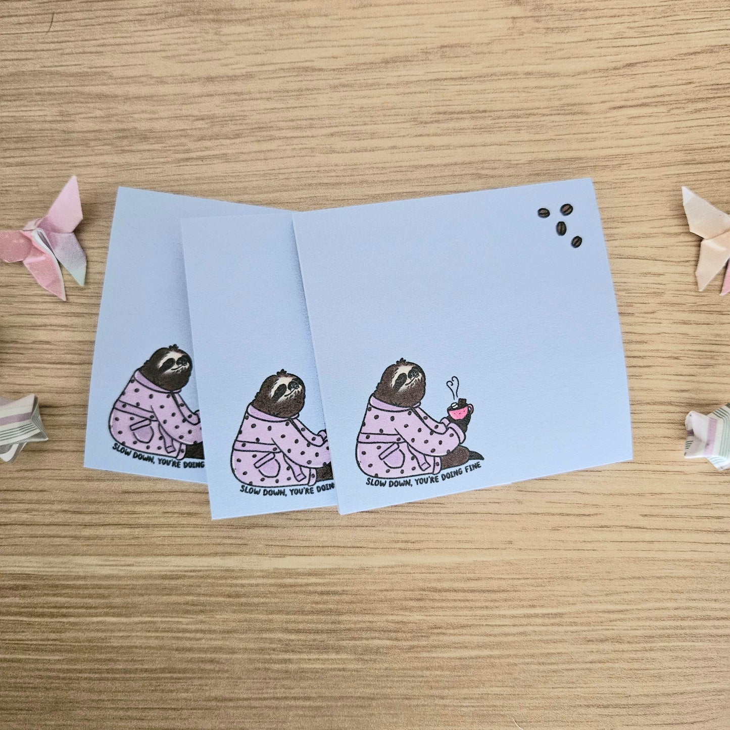 Slow Down, You're Doing Fine Sloth Sticky Notes