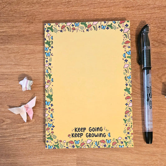 Keep Going Keep Growing Notepad