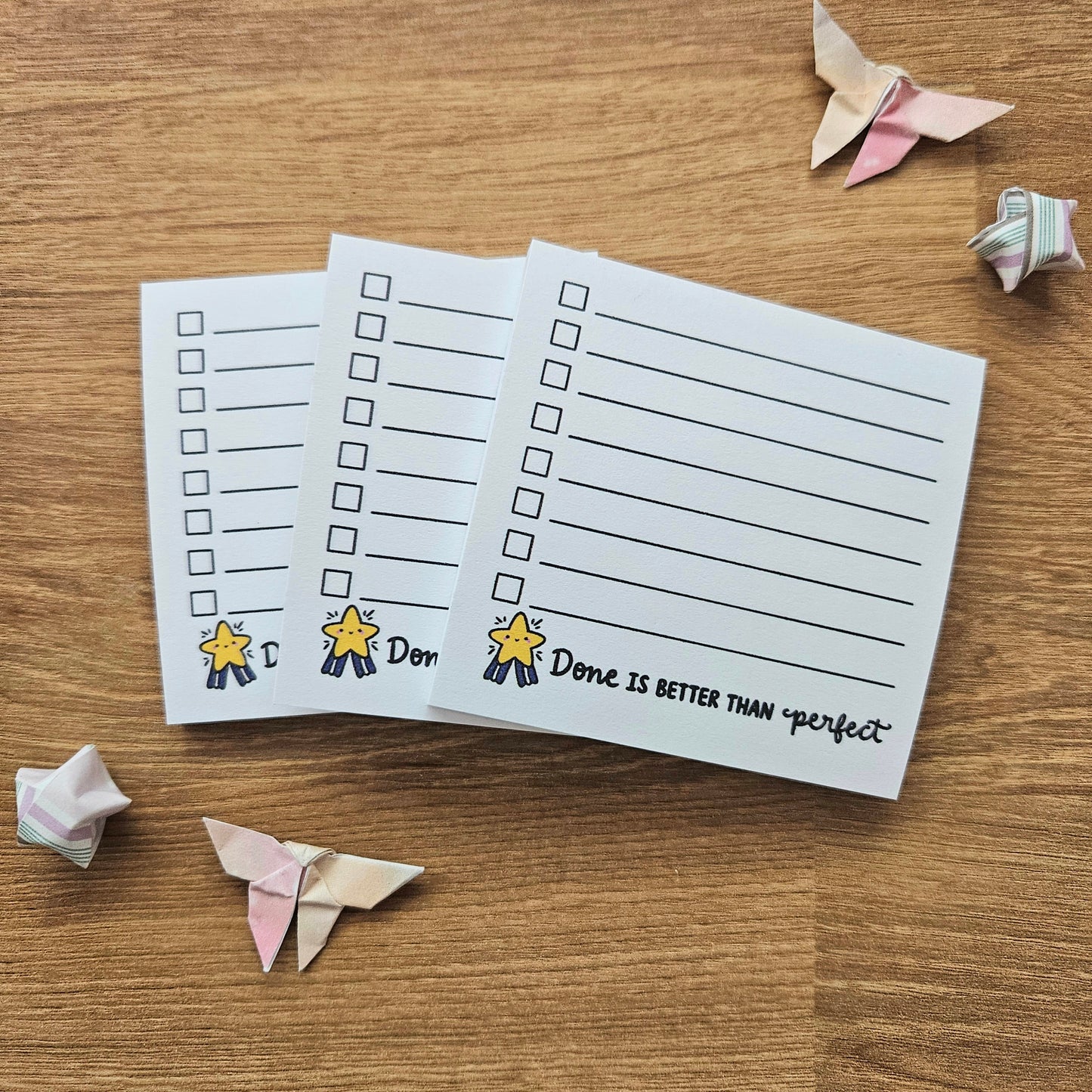 Done is Better Than Perfect Checklist Sticky Notes