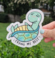 Trying My Best Turtle Rainbow Decal Suncatcher